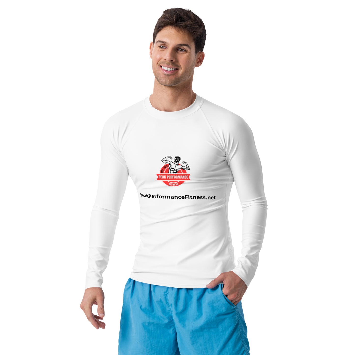 Performance-Enhanced Men's Rash Guard for Outdoor Activities