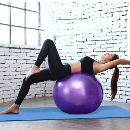 Multi-Use Fitness Yoga Ball - Core Strength, Balance, Pilates & Chair