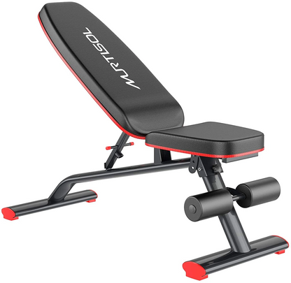 Murtisol Pro Adjustable & Foldable Weight Bench - Ultimate Home Gym Equipment