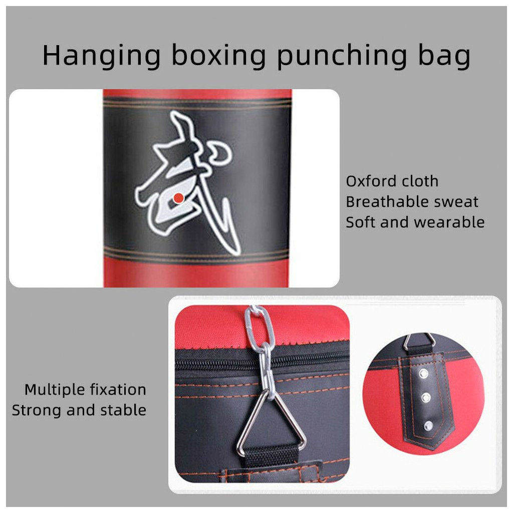 Pro-Grade Boxing Punching Bag Kit - Durable Training Equipment for Boxing, MMA, Muay Thai