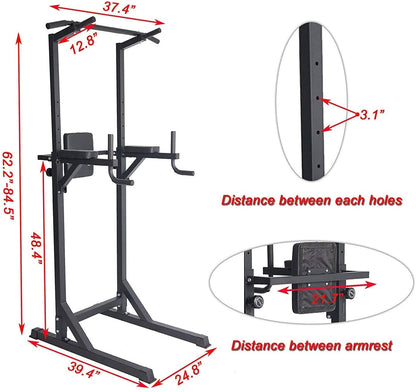 Versatile Power Tower: Ultimate Home Gym Fitness Station"